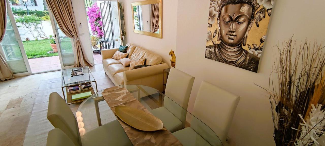 Apartamento con Jardin y Piscina en Playa Estepona Exterior foto